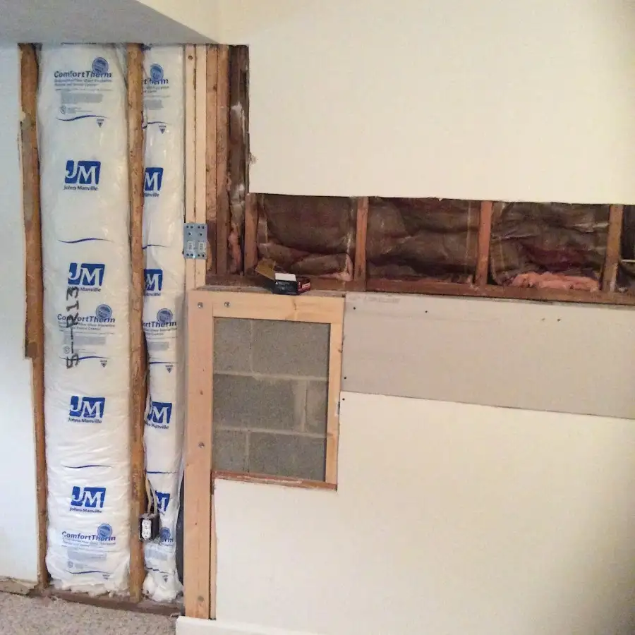 Wall insulation replacement during Contents Cleaning & Restoration in Dawsonville